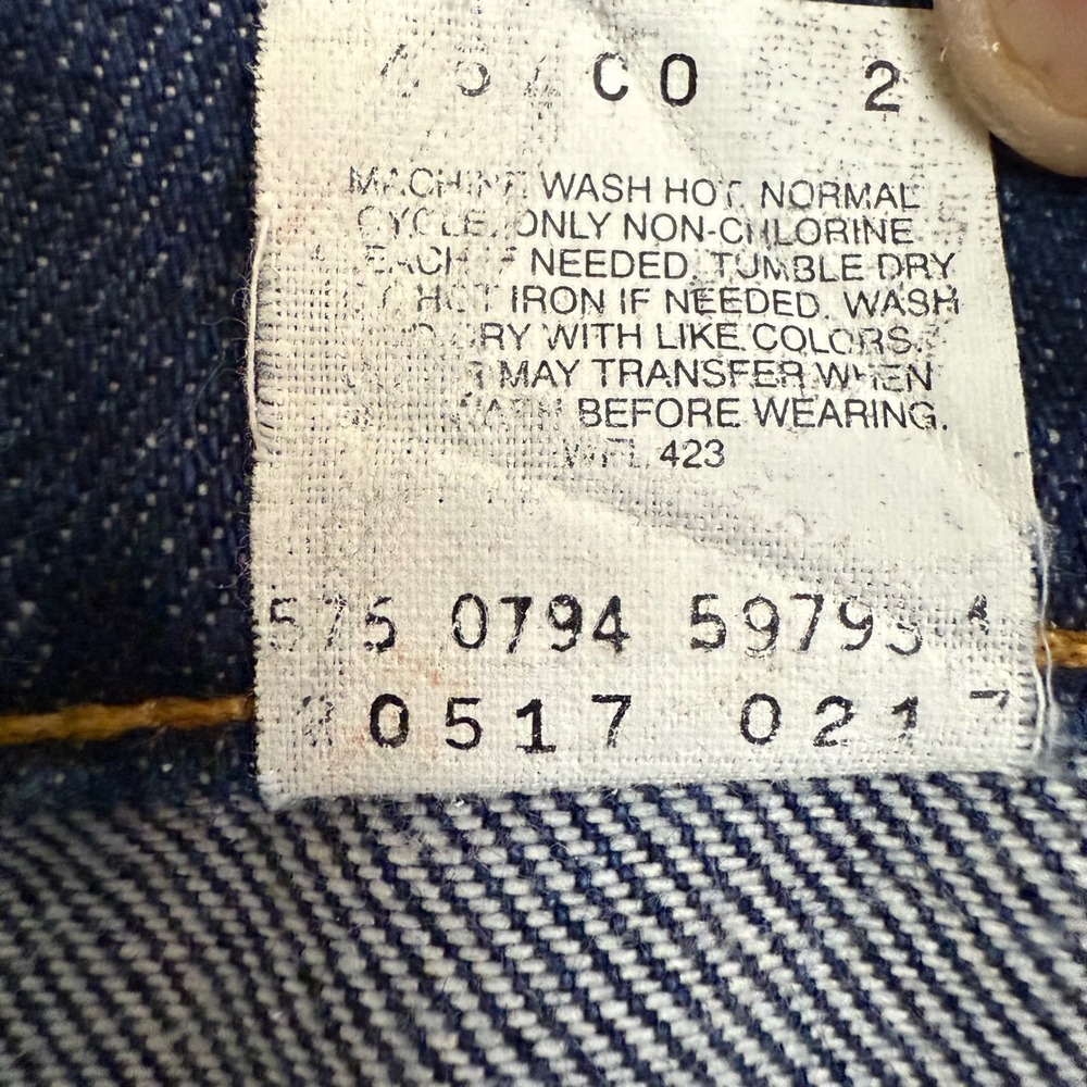 Vintage Levis 517 Orange Tab‎ Jeans Mens 38x31* Dark Wash Bootcut Made in USA - Picture 5 of 7